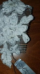 Mariel Lace Floral Hair Applique Wedding Piece